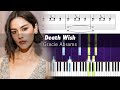 Gracie Abrams Death Wish Live Accurate Piano Tutorial With Sheet Music