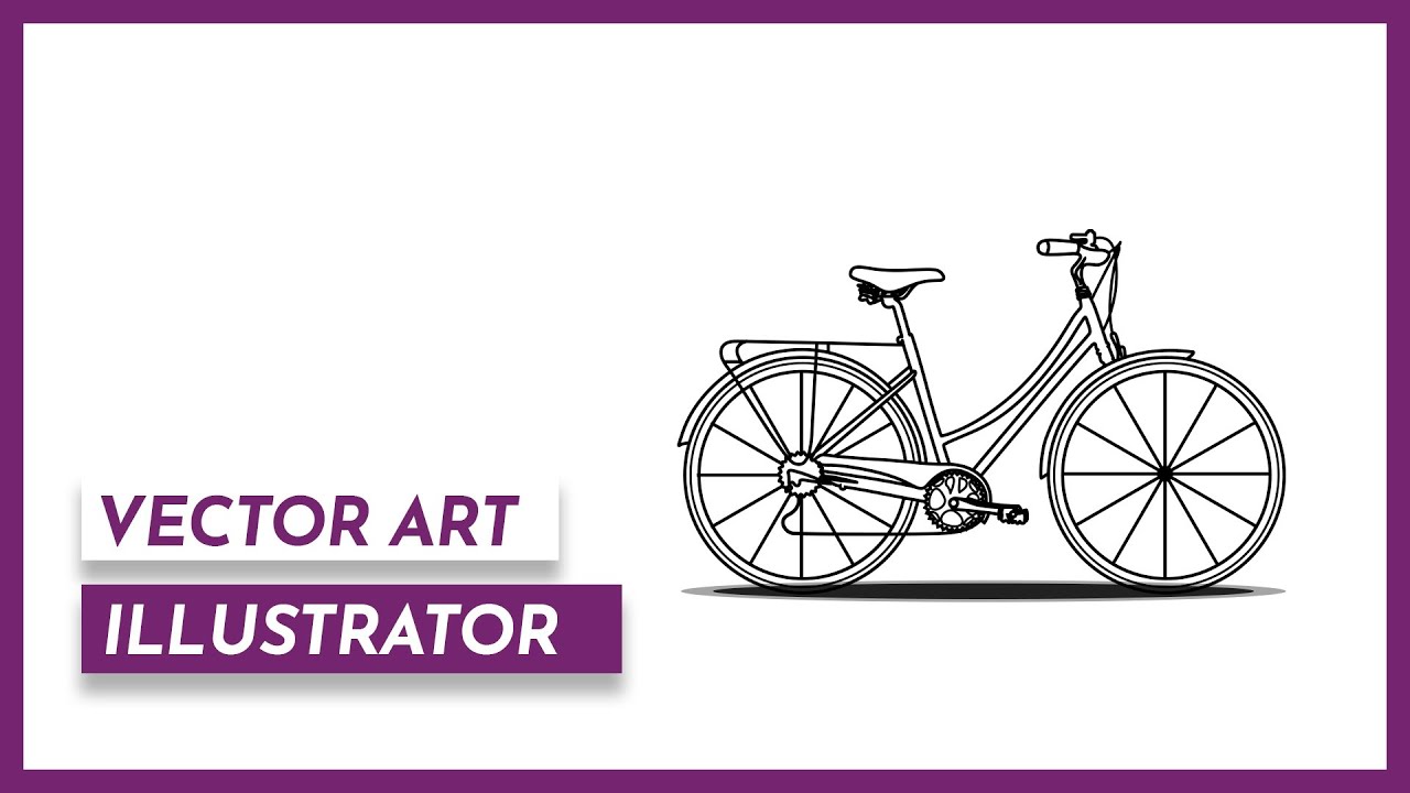 Vector  Flat Design BICYCLE in ADOBE ILLUSTRATOR {QUICK, EASY, SIMPLE}