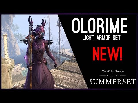 Vestment of Olorime Light Armor Set - PTS Summerset Chapter, Elder Scrolls Online ESO