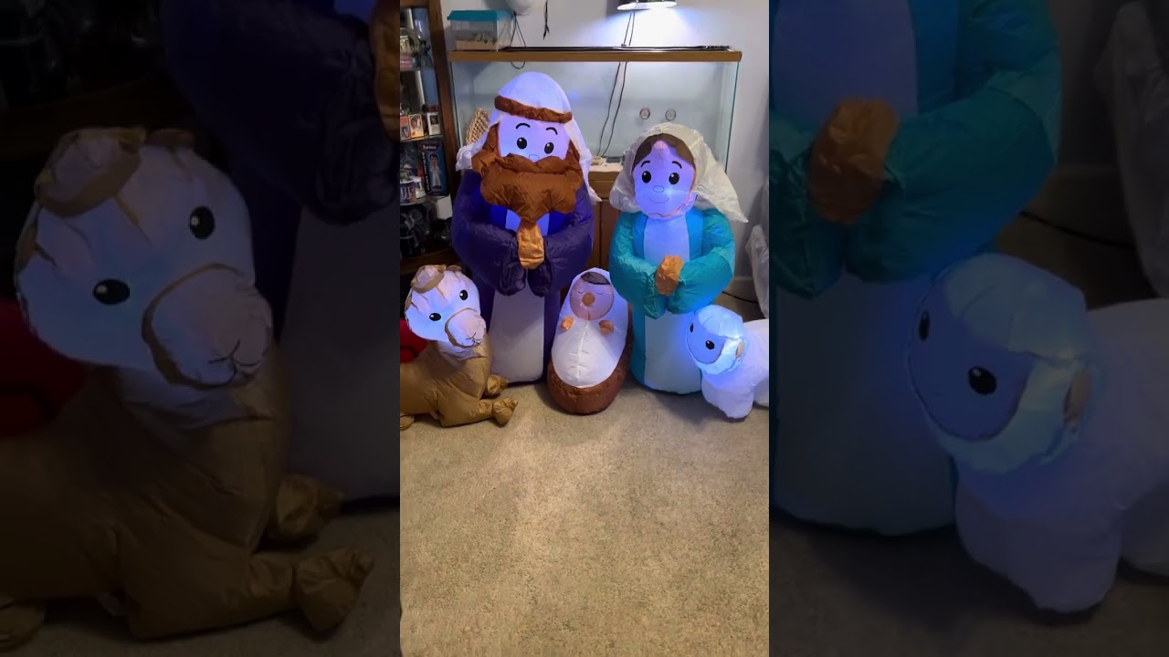 Gemmy 4ft inflatable nativity scene