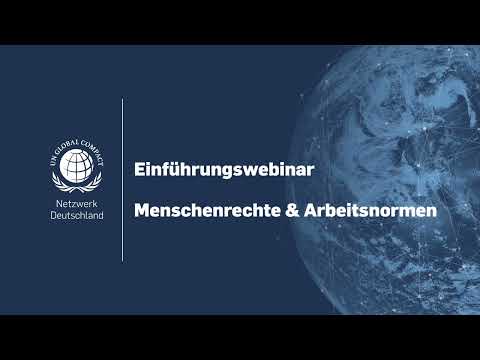 Einführungswebinar Menschenrechte & Arbeitsnormen