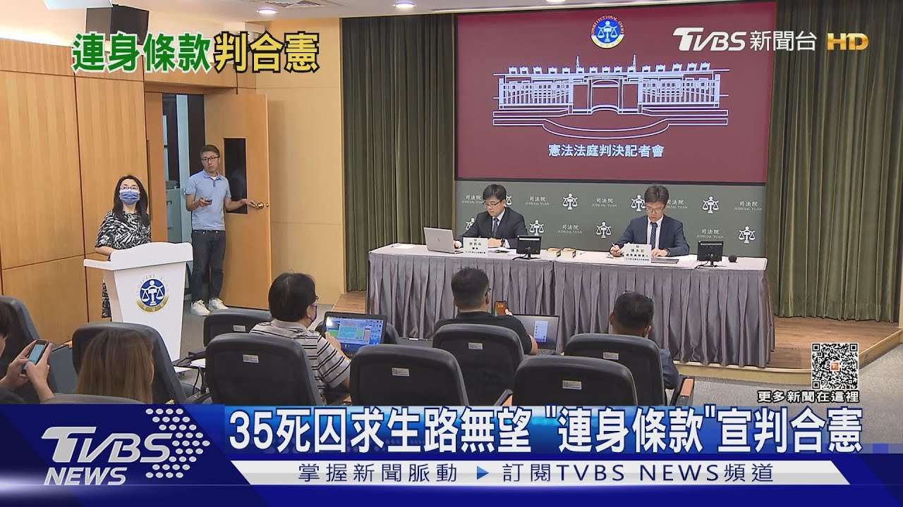 不滿「連身條款」　高志鵬與35死囚拚釋憲
