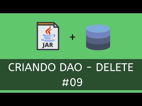 Java com Banco de Dados no Netbeans 09 Criando DAO Delete