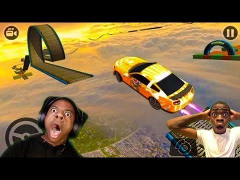 Impossible Stunt Car Tracks 3D: Red Car Driving Stunts Levels 7 & 8 - Android GamePlay