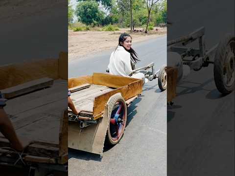 ต้นแบบรถแห่งยุคน้ำมันแพง รถไม่ใช้น้ำมัน #สปปลาว #สาวลาว #funny