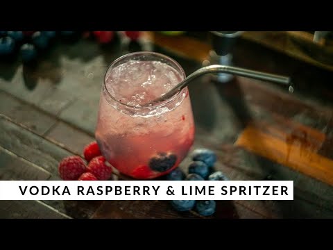 Vodka, Raspberry and Lime Spritzer by Tobie Puttock