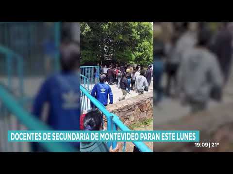 Profesores de Secundaria de Montevideo convocaron a un paro este lunes en reclamo de presupuesto