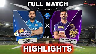 MI vs KKR 56TH MATCH HIGHLIGHTS 2022 | IPL 2022 MUMBAI vs KOLKATA 56TH MATCH HIGHLIGHTS #MIvKKR