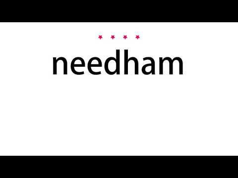 How to pronounce needham - Vocab Today
