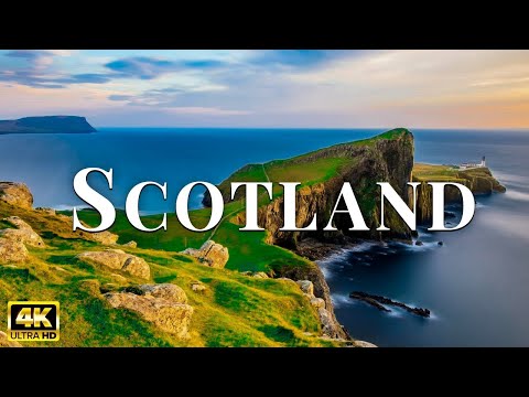 FLYING OVER SCOTLAND 4K UHD   Wonderful Natural Landscapes With Lounge Music    Dreame Relax