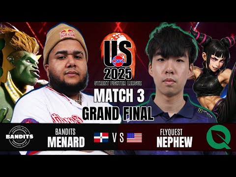 GRAND FINAL ▰ MENARD (Blanka) vs. NEPHEW (Juri)  ▰ Street Fighter League US 2025