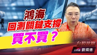 鴻海回測關鍵支撐買不買？｜台股攻略｜劉烱德 (圖)