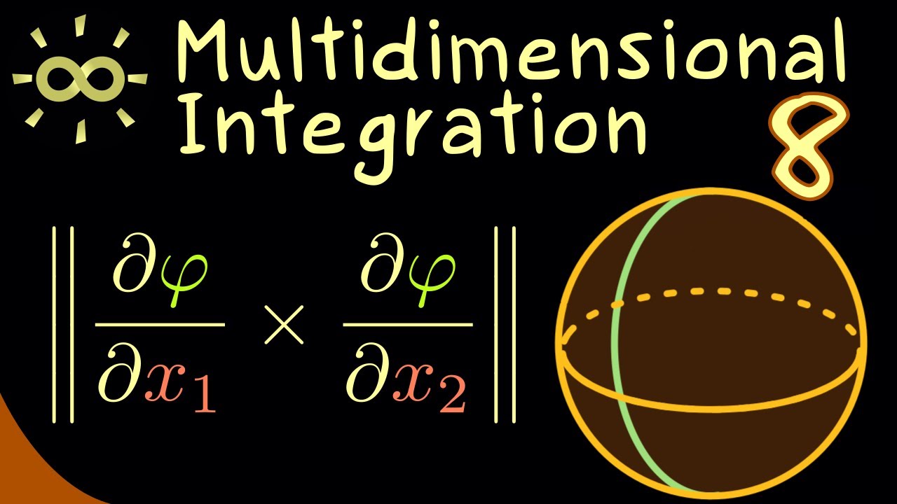 Multidimensional Integration 8 | Example of Surface Integral [dark version]