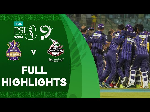 Full Highlights | Quetta Gladiators vs Lahore Qalandars | Match 28 | HBL PSL 9 | M1Z2U
