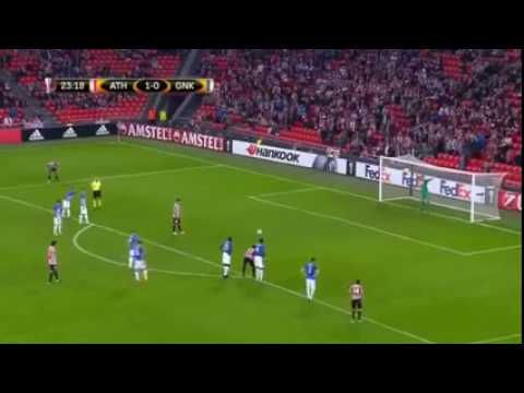 Aritz Aduriz Penalty Goal Athletic Bilbao vs Genk 3 1 Europa League 2016