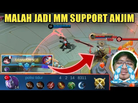 KEBANYAKAN CORE JADINYA MOSKOV SUPPORT ANJIM || Mobile Legends