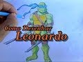 Como Desenhar Leonardo (Tartarugas Ninja) 