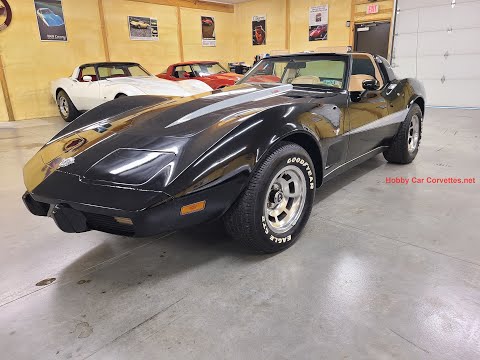 1978 Black Corvette Tan Interior Crate Engine For Sale Video