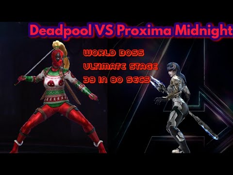Proxima Midnight World Boss Ultimate stage 39 clearing in 100 secs