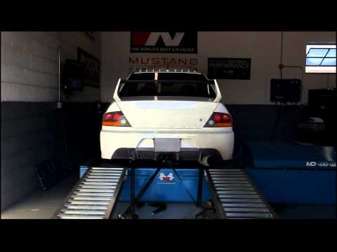 Evo IX with 2.3 stroker, BBK Full dyno run through the gears
