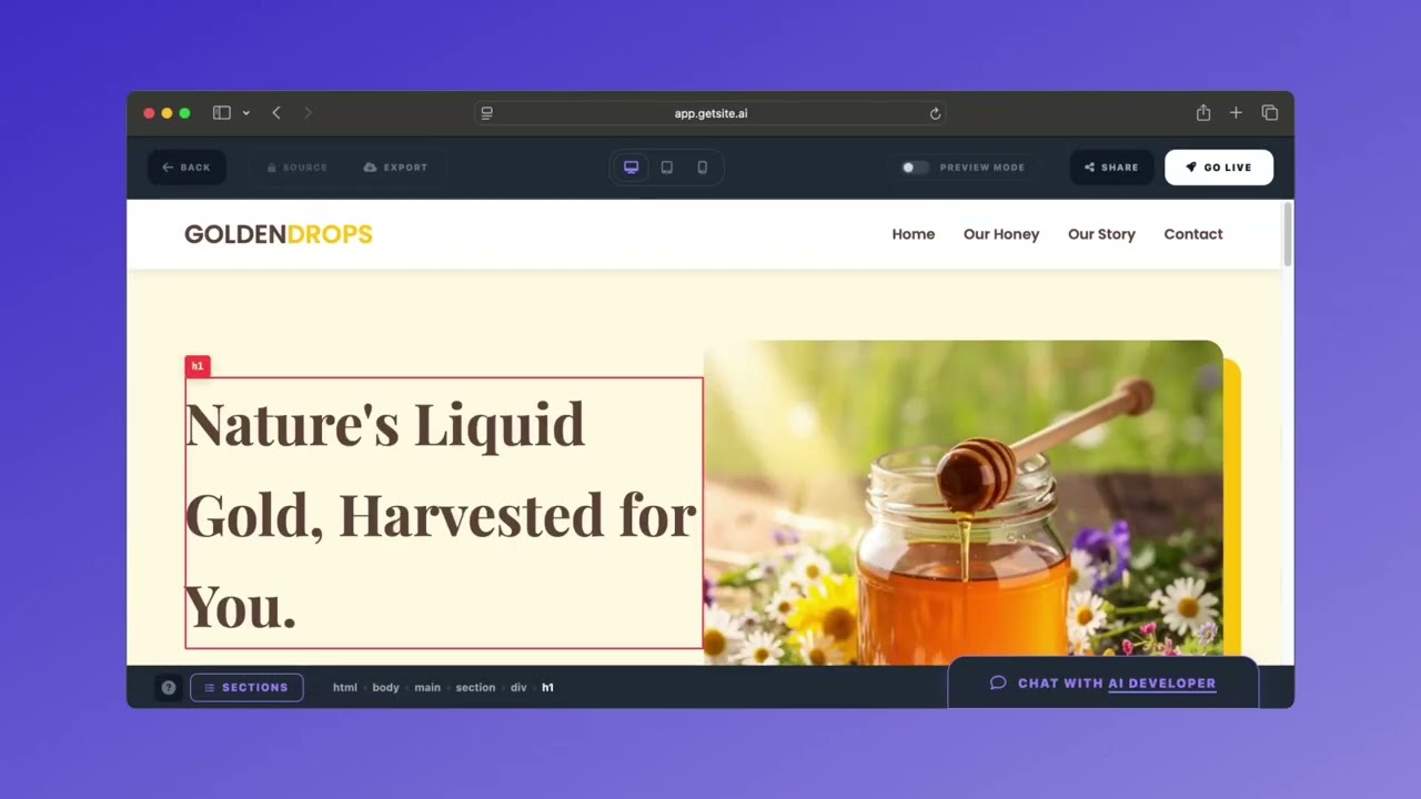 Version 2.0 of getsite.ai is now available