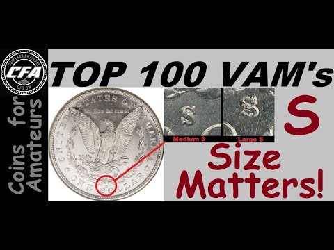 S Size Matters on 1880 S VAM 8, 9 '80/79 Diagonal Over dates Medium S, Large S' Morgan Die Varieties