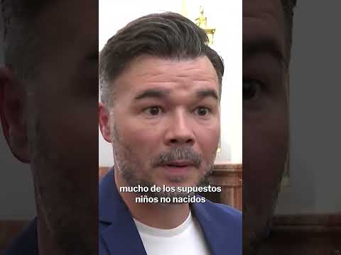 Rufián's harsh criticism of the PP and Vox for their stance on abortion