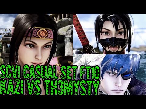 Soul Calibur VI FT10 Casual Set - Kazi the Next Legend (Seong Mina) Vs th3mysty (Taki,Groh)