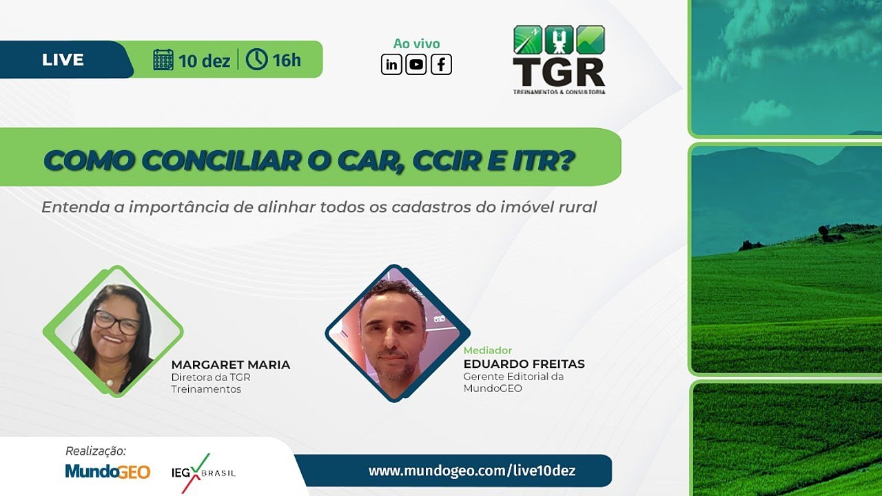 Como conciliar o CAR, CCIR e ITR?