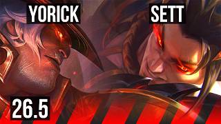 YORICK vs SETT (TOP) | EUW Master | 26.5