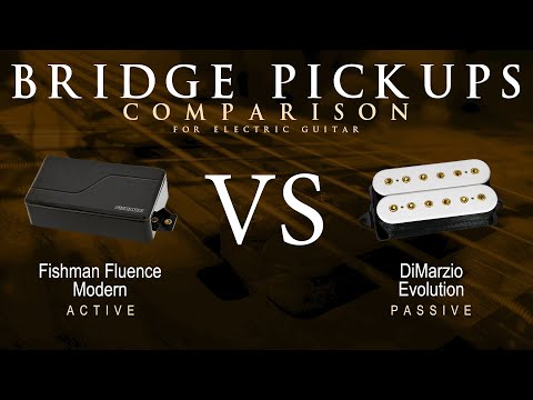 Fishman FLUENCE MODERN vs DiMarzio EVOLUTION - Bridge Guitar Pickup Comparison Tone Demo