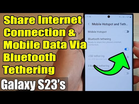 Galaxy S23's: How to Share Internet Connection & Mobile Data Via Bluetooth Tethering