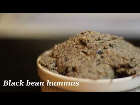 黒豆のフムス How to make black bean hummus