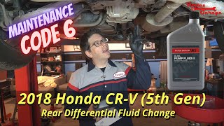 Honda CRV AWD Rear Differential Fluid Change - 5th Gen - 2018 - Vortex Garage