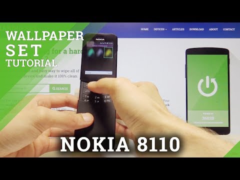 How to Change Wallpaper in NOKIA 8110 4G -  Personalize Home Screen