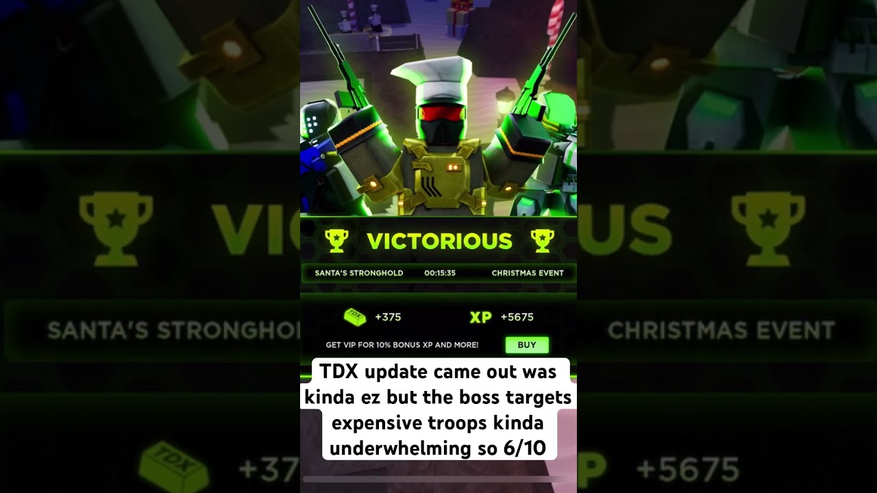 TDX Christmas event #roblox #tdx #tds #johnroblox #christmas