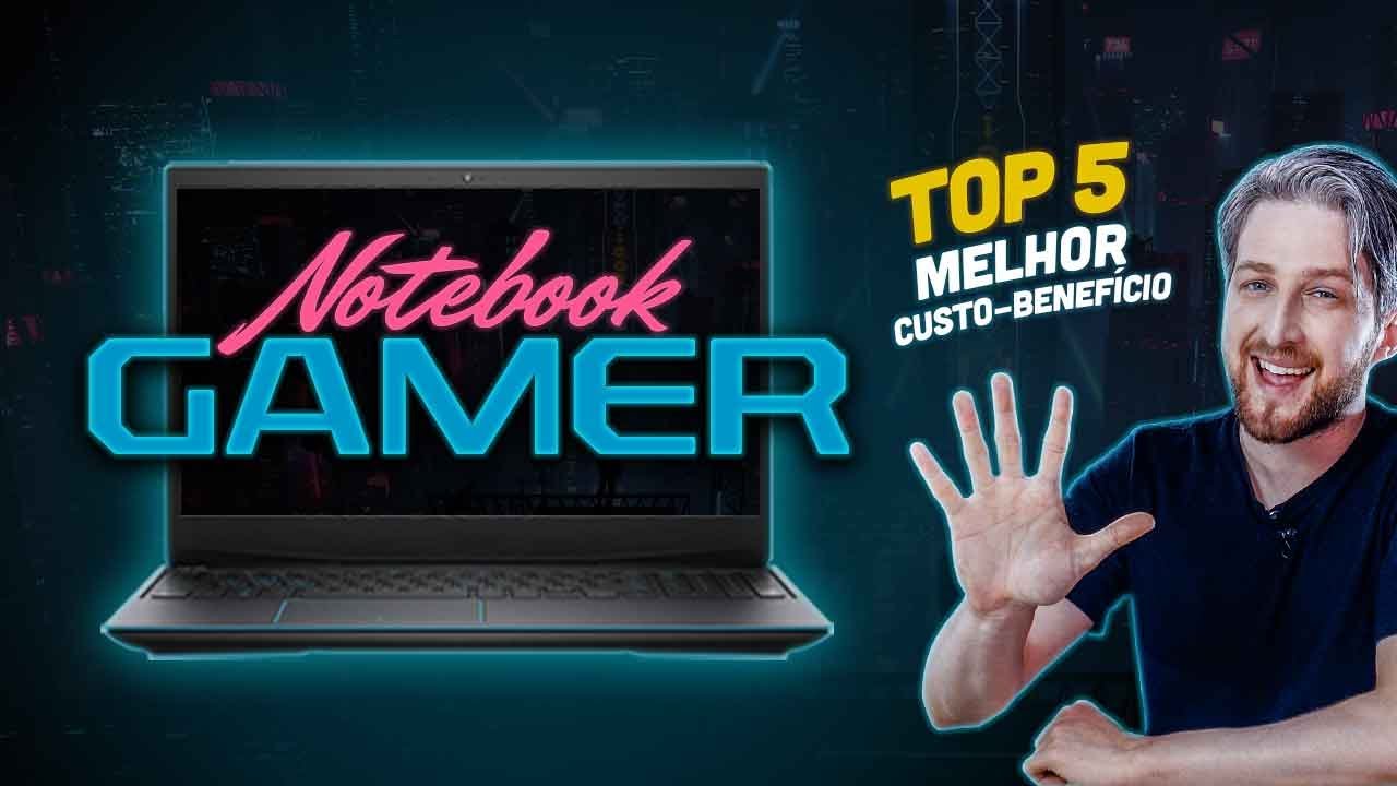 TOP 5 Melhor Notebook GAMER 2022 Custo benefício para comprar BARATO no Brasil