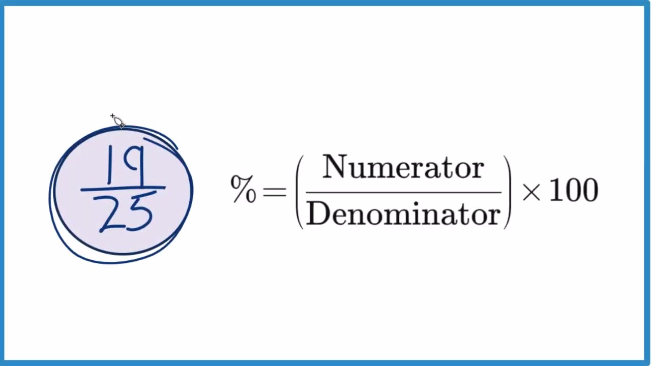 19/25 as a Decimal and Percent