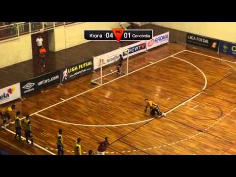 Krona 5 x 3 Concórdia | Liga Futsal 2014 | 16/10/2014