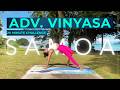 20 Min Advanced Vinyasa Practice Full Body Challenge With Arm Balances Live From Samoa