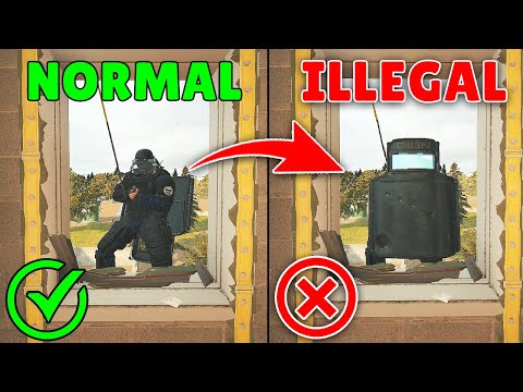 Is the NEW *FULL Shield Rappelling* LEGAL or ILLEGAL! - Rainbow Six Siege