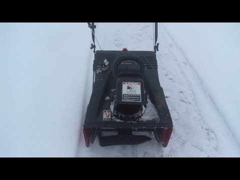 Craftsman Single Stage 123cc 4 Cycle Snowblower review.