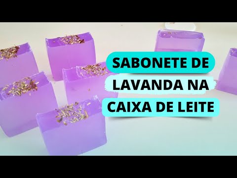 SABONETE DE LAVANDA NA CAIXINHA DE LEITE!