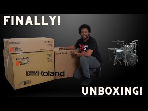 Unboxing the NEW Roland VAD507 V-Drum set!