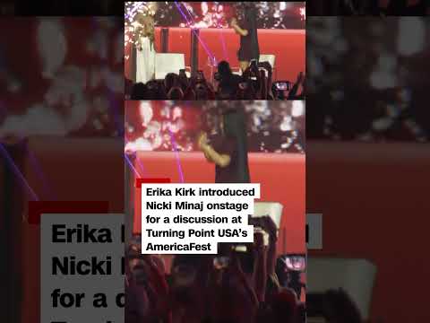 Nicki Minaj praises Trump in surprise Turning Point conference appearance