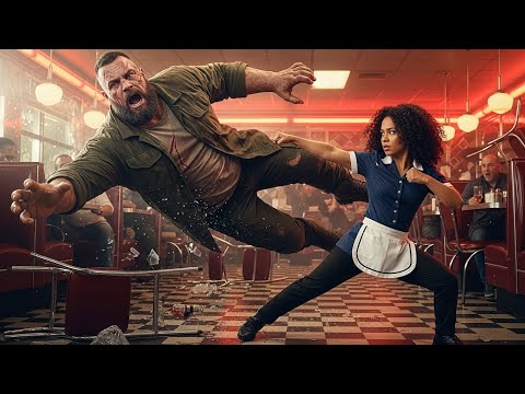 9 Foot Giant Charged the Diner — Then the ‘New waitress Took Him Down Instantly