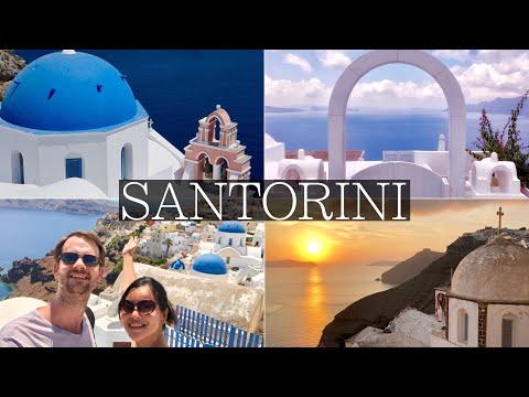 4 Beautiful Days in SANTORINI Vlog - Thira, Oia, Blue Domes, Sunsets, Volcano Tour, Greece