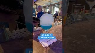Dr. Inks aboard Carnival Jubilee has some super fun and great drinks! #cruise #drinks #carnival