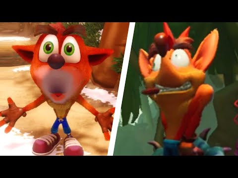 Crash Bandicoot 1, 2, 3 & 4 - All Death Animations Comparison