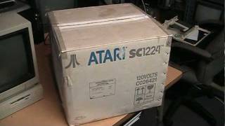 Video thumbnail for Atari SC1224 color RGB monitor + 520ST computer by VWestlife